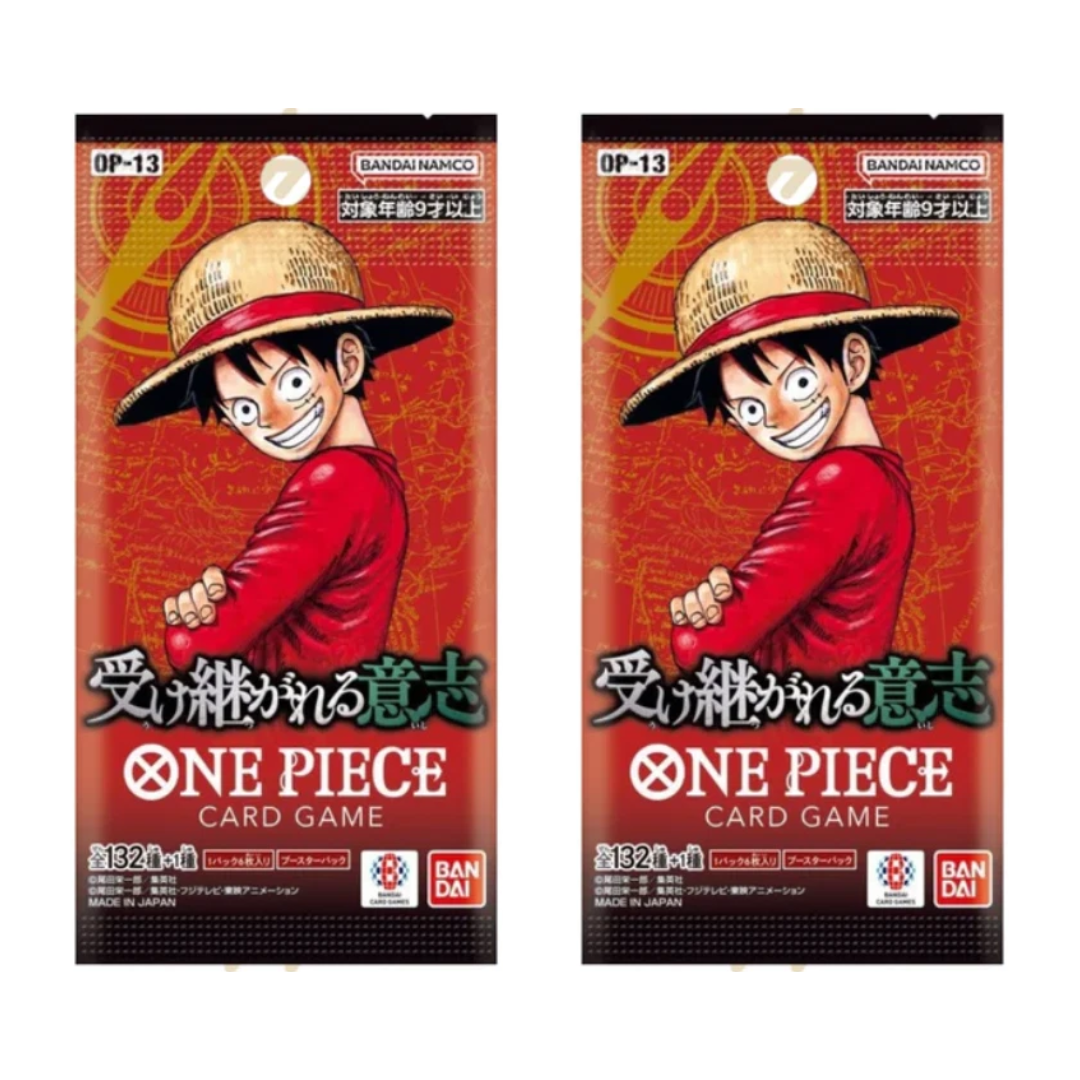 One Piece: Carrying on His Will OP-13 Booster Packs (Japanese) – 2 Packs