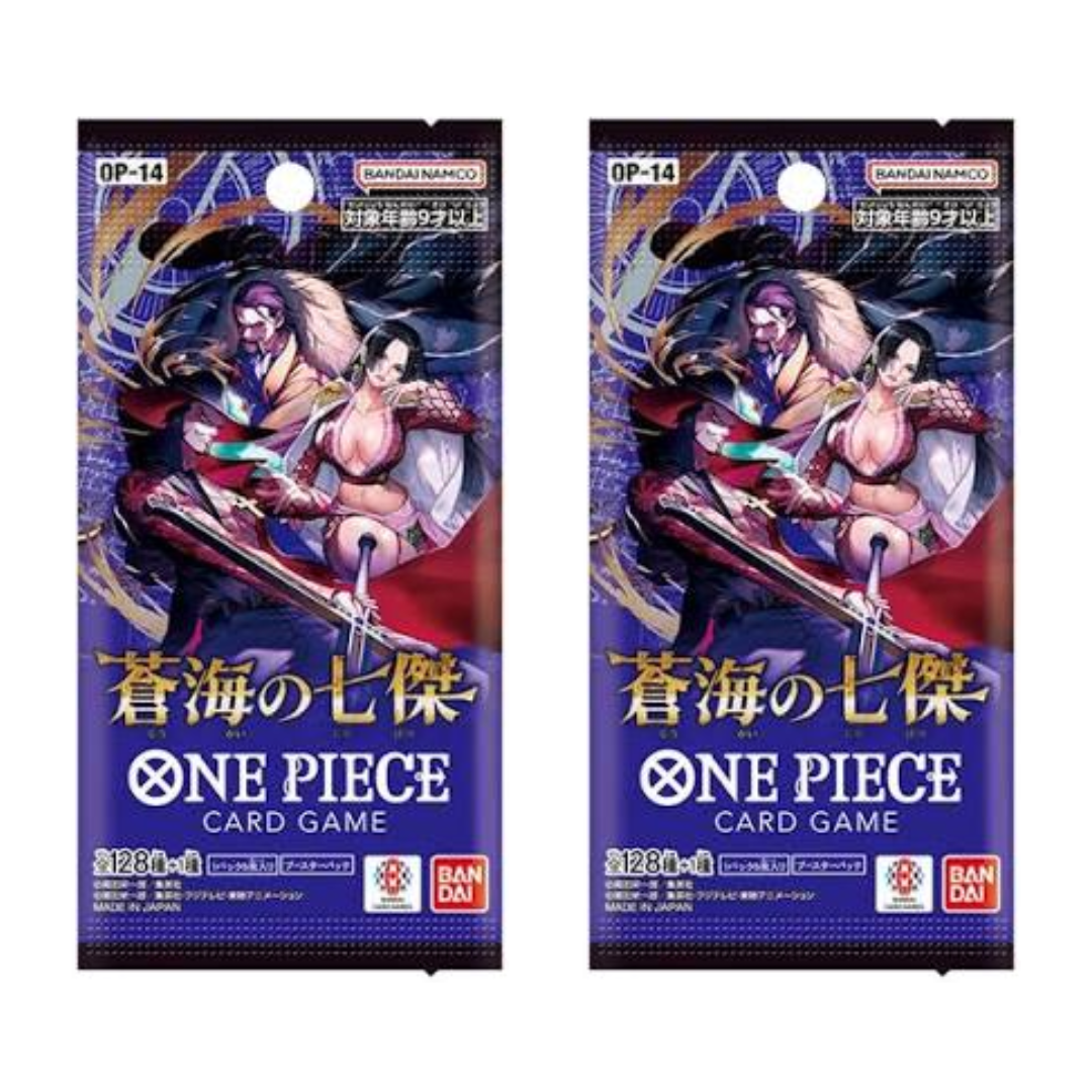 One Piece: The Azure Sea’s Seven OP-14 Booster Packs (Japanese) – 2 Packs