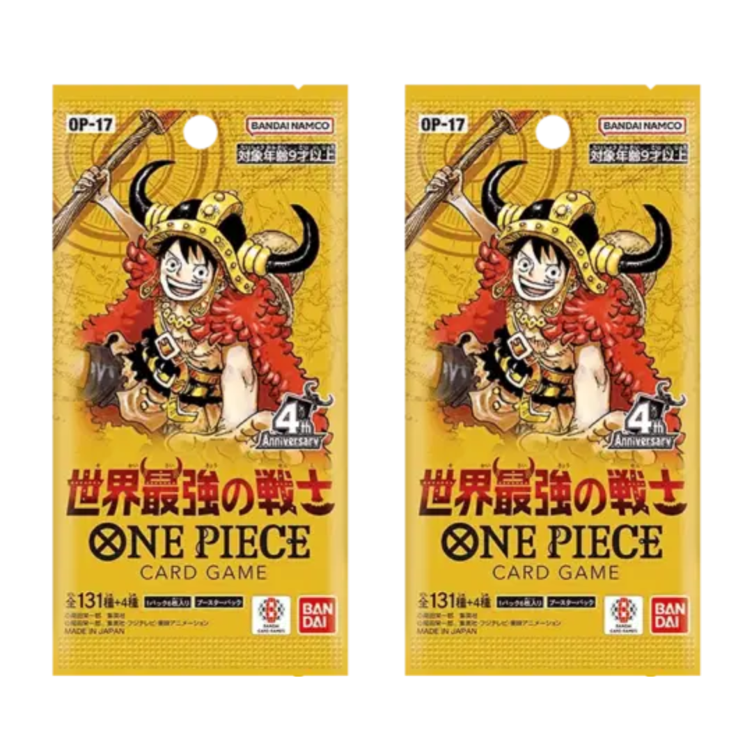 One Piece: The World’s Strongest Warrior OP-17 Booster Packs (Japanese) – 2 Packs
