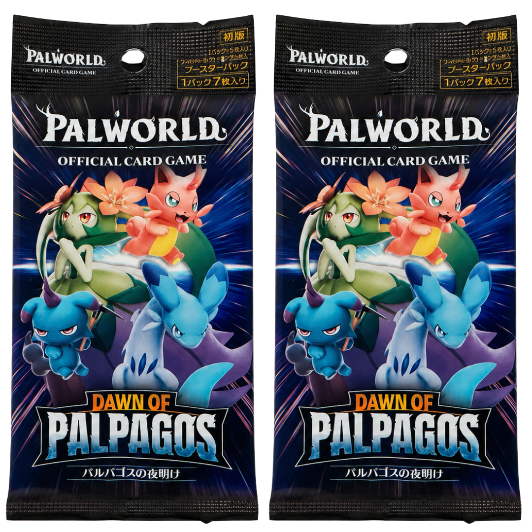 Palworld: Dawn of Palpagos BP01 Booster Packs (Japanese) – 2 Pack Bundle
