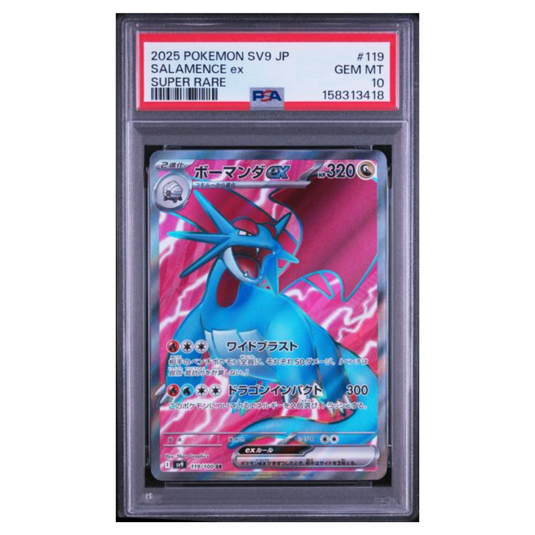 Pokémon: Salamence ex SR #119/100 PSA 10 Battle Partners (Japanese)